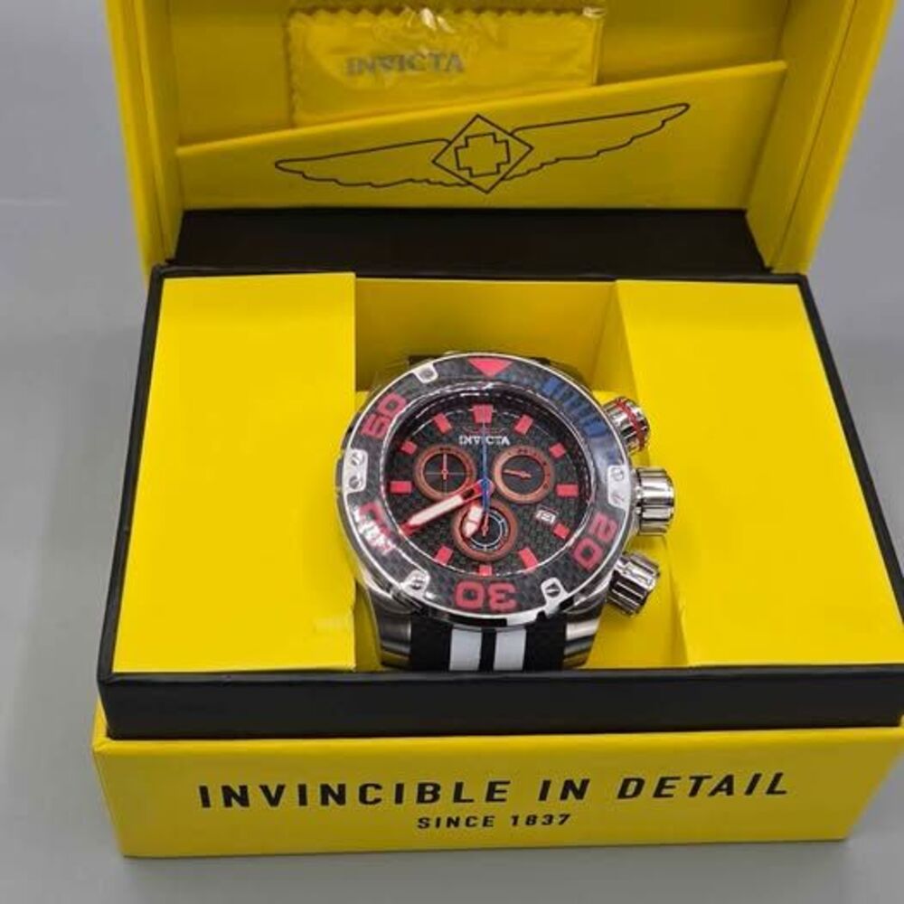 Invicta Sea Hunter Men's Watch - 52mm, White, Black